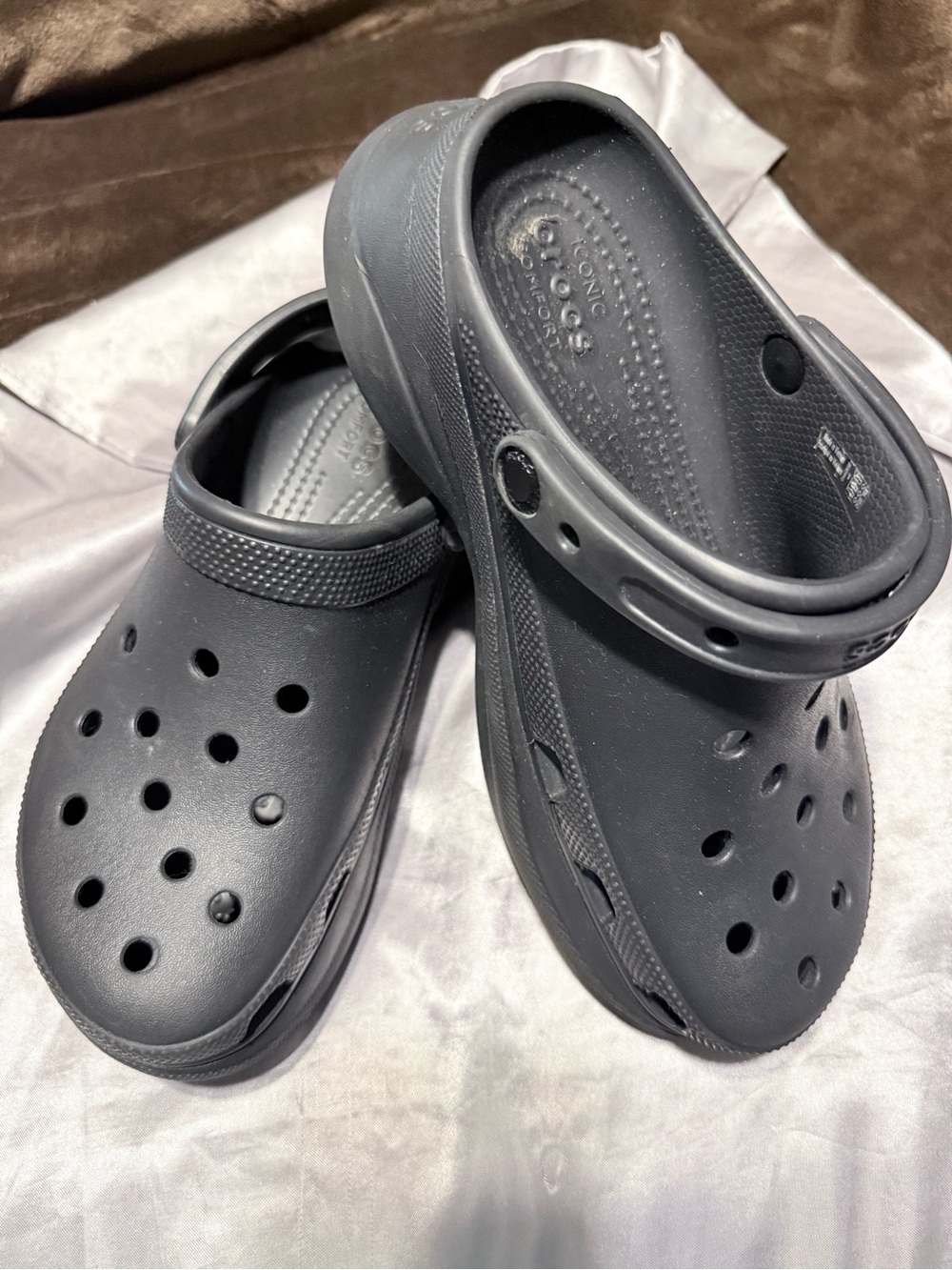 CROCS Classic Clog Mules in Black